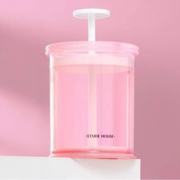 [ETUDE HOUSE] Cleansing My beauty tool Bubble Maker Pink + Silicon Brush Set - Picture 6 of 6